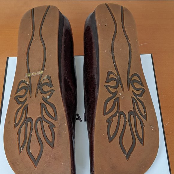 Miz Mooz Brown Slipon Mini Wedges Size 39 - Picture 6 of 7